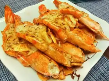 Make Garlic black tiger shrimp step 6
