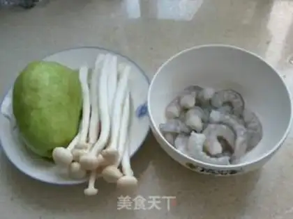 Make Seafood mushroom shrimp smelt step 0