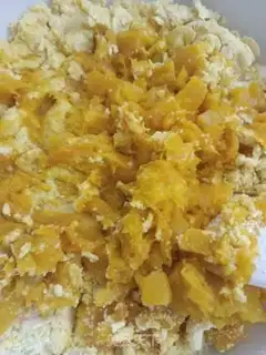 Make Pumpkin cheese pancakes step 1