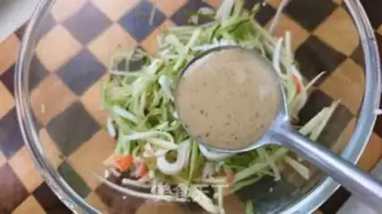 Make cucumber apple willow salad step 4