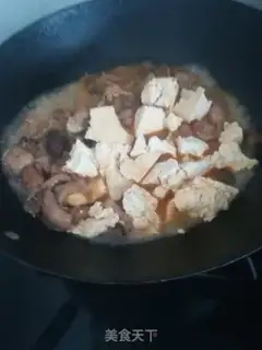 Make Tofu with mushroom chicken legs step 9