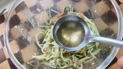 Make cucumber apple willow salad step 5