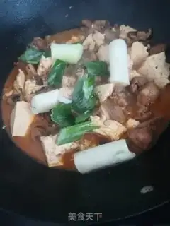 Make Tofu with mushroom chicken legs step 11