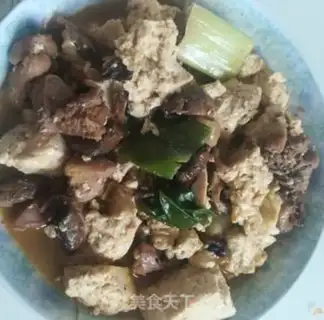 Make Tofu with mushroom chicken legs step 13