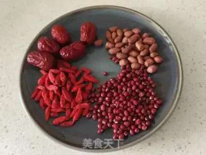 Make "Red bean date peanut soy." step 0
