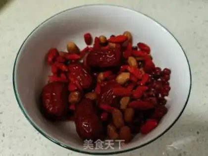 Make "Red bean date peanut soy." step 1