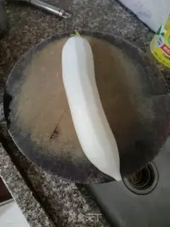 Make The radish omelet drops the scales step 0