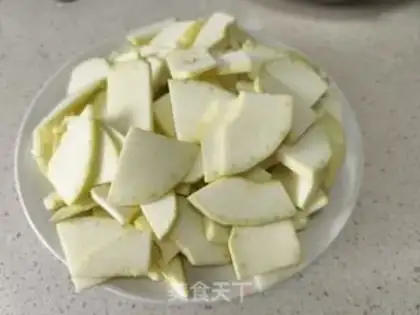 Make Garlic white pumpkin step 1