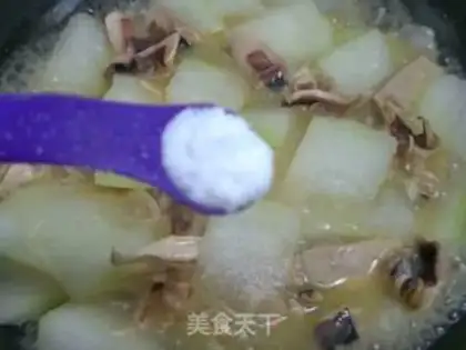 Make The squid cooks the melon step 12