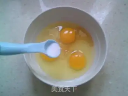 Make Blackwood, fried eggs step 2