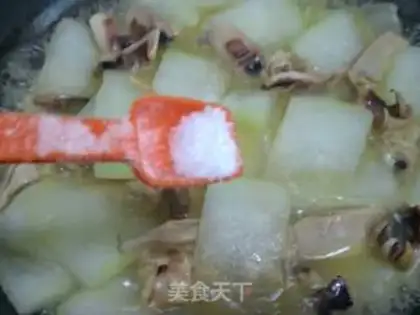 Make The squid cooks the melon step 13