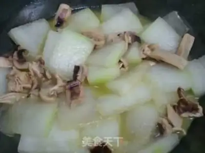 Make The squid cooks the melon step 14