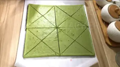 Make Tea and cheese cream cake step 19