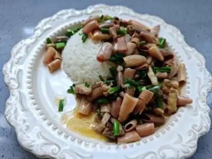 Make The intestinal rice step 19