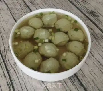 Make Tea chicken meatball soup step 10
