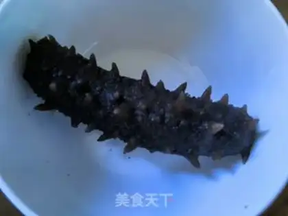 Make Tea oil, sea cucumber step 1
