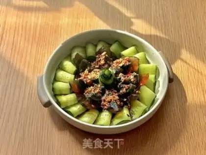 Make cucumber with eggs step 4
