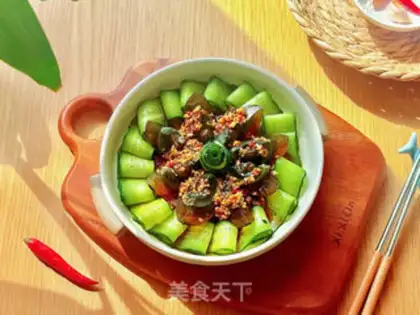 Make cucumber with eggs step 5