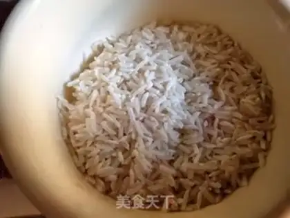 Make Red-tree rice congee step 0