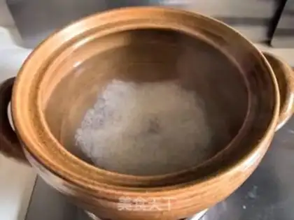 Make Red-tree rice congee step 2
