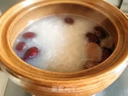 Make Red-tree rice congee step 6