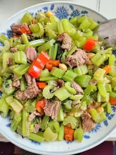 Make Big celery fried soybeans step 13
