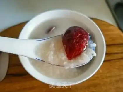 Make Red-tree rice congee step 8