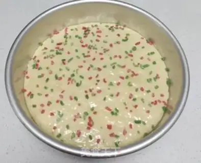 Make Creative evaporation cake step 6