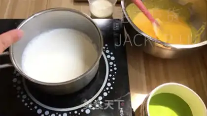 Make Tea and cheese, caramel pudding step 7
