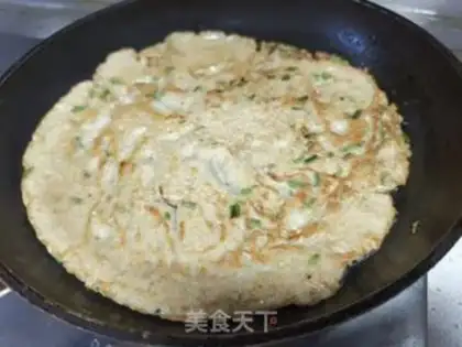 Make Black wheat onion onion pancakes step 6