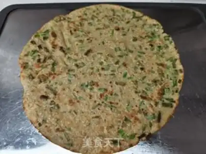 Make Black wheat onion onion pancakes step 8