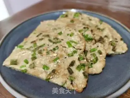 Make Black wheat onion onion pancakes step 9