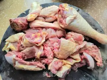Make Five fingers of peach-cooked rooster step 0