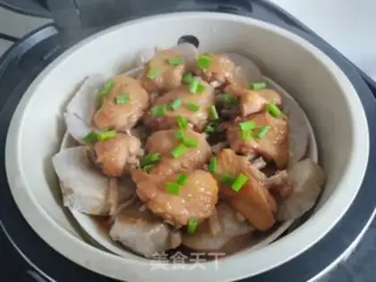 Make Potato steamed chicken wings step 5