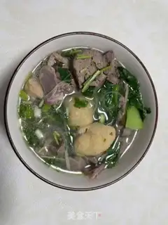 Make Duck blood fan soup step 5