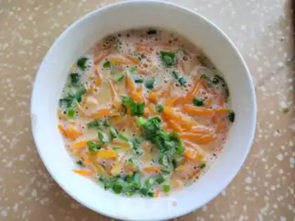 Make Carrot steamed eggs step 5
