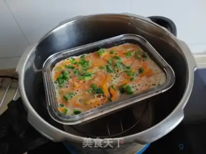 Make Carrot steamed eggs step 6