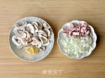 Make Butter mushroom soup step 1