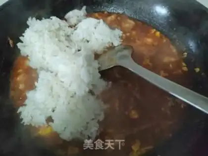 Make Tomato egg shrimp gravy step 7