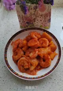 Make Pineapple shrimp step 7