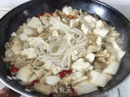 Make Sour stew tofu step 7