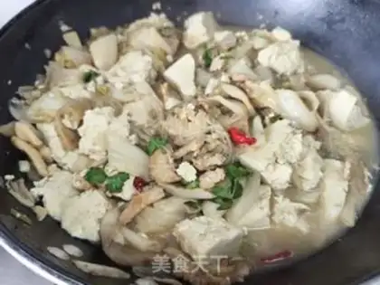Make Sour stew tofu step 8