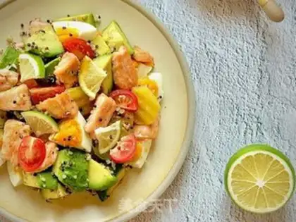 Make Cucumber salmon salad step 8
