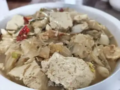 Make Sour stew tofu step 10