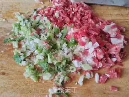 Make Red potato leaf dumplings step 4