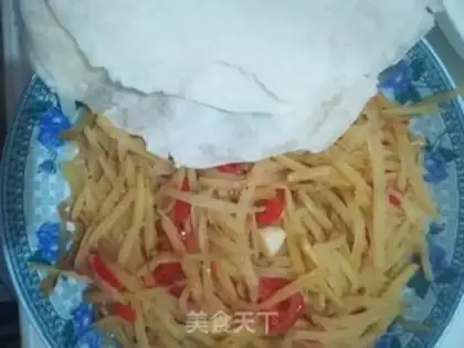 Make Potato burrito step 7
