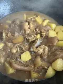 Make Potato pig feet step 10