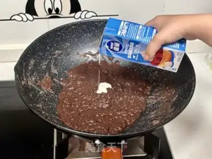 Make Milk and red beans step 1