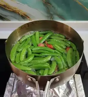 Make Sweet peas with carrots step 0