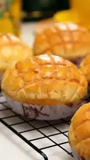 Make Hong Kong pineapple bag step 31